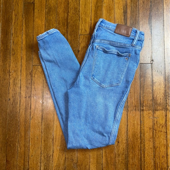 Madewell 10” High Rise Skinny Jeans Hamden Wash SZ 29 AF 685 - Picture 6 of 10